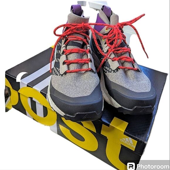 NEW Adidas Terrex Free Hiker 2.0 Sock Lined Hiking Boots Unisex size 10W 8.5 M - Picture 2 of 16